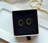 Em Tee Cee 18kt Gold Plated Oval Hoops