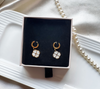 Em Tee Cee 18kt Gold Plated Pearl Fill Earrings