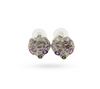 Em Tee Cee Silver Brass Fruit Earrings With Multi-Colour Stone