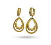 Em Tee Cee 18kt Gold Plated Ringing Earrings