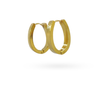 Em Tee Cee 18kt Gold Plated Oval Hoops