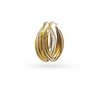 Em Tee Cee 18kt Gold Plated Multi-Wired Hoops