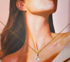 Em Tee Cee 18kt Gold Plated Necklace With Pearl Fill Pendant