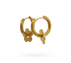 Em Tee Cee 18kt Gold Plated Flower Hoops