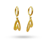 Em Tee Cee 18kt Gold Plated Heart Earrings