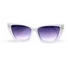 Em Tee Cee White Elan Cat Eye Women's Sunglasses