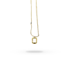 Em Tee Cee 18kt Gold Plated Rectangular Pearl-Fill Necklace