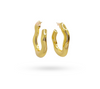 Em Tee Cee 18kt Gold Plated Semi-Hoops