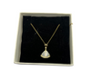 Em Tee Cee 18kt Gold Plated Pearl Zircon Neckalce