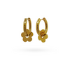 Em Tee Cee 18kt Gold Plated Flower Hoops