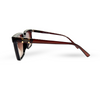 Em Tee Cee Brown Square Women's Sunglasses