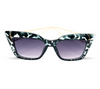 Em Tee Cee Black Tiger Cat Eye Women's Sunglasses