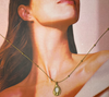 Em Tee Cee 18kt Gold Plated Opal Drop Necklace