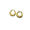 Em Tee Cee 18kt Gold Plated Moon Hoops - Celestial Elegance